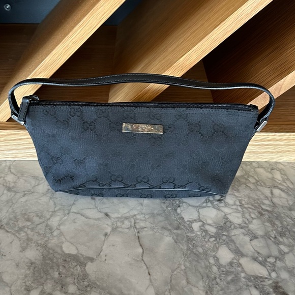 Gucci Handbags - Gucci Y2K canvas Leather Monogram Mini Boat bag